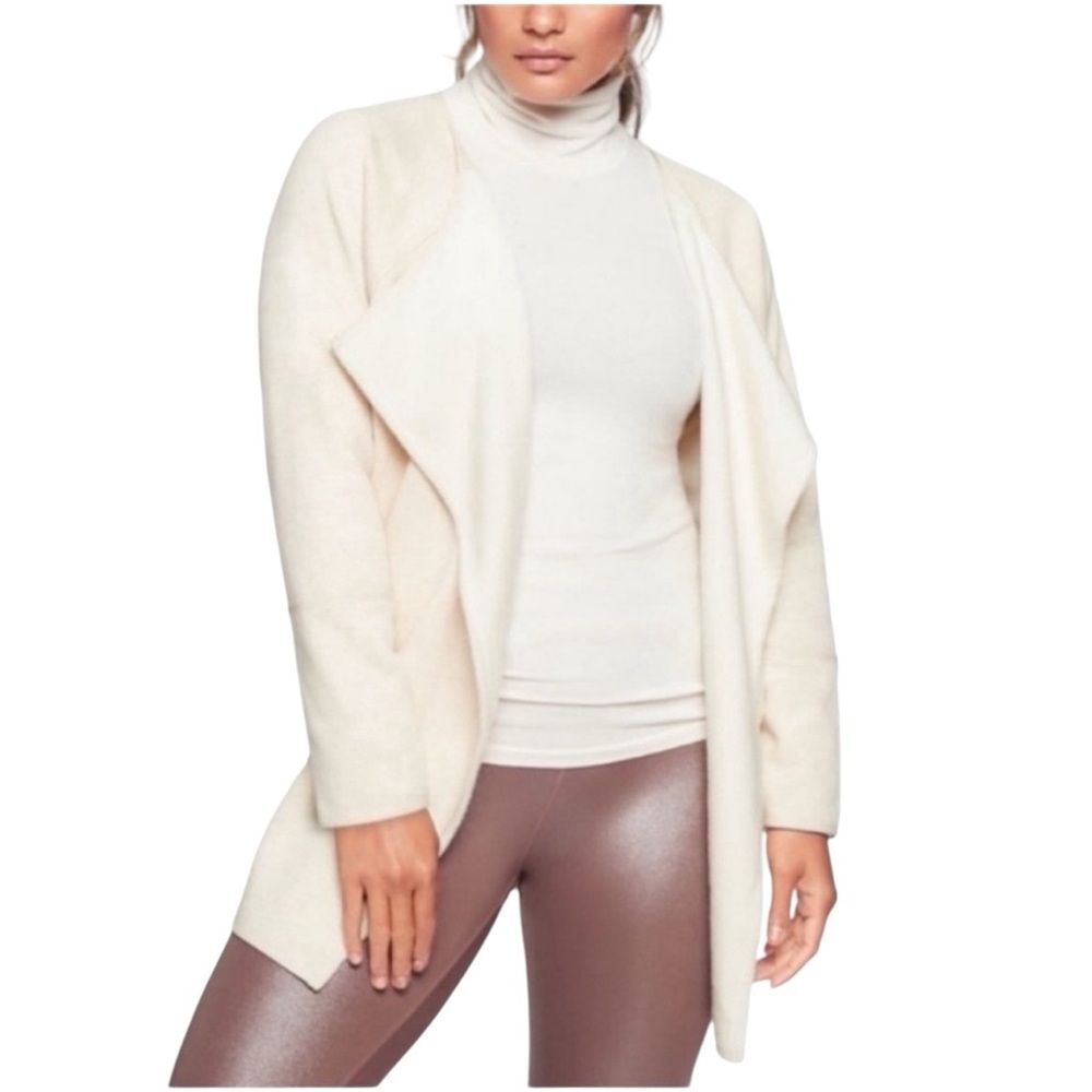 Athleta Karma Oversized Wrap Sweater Cardigan Size SMALL Yoga Athleisure Casual